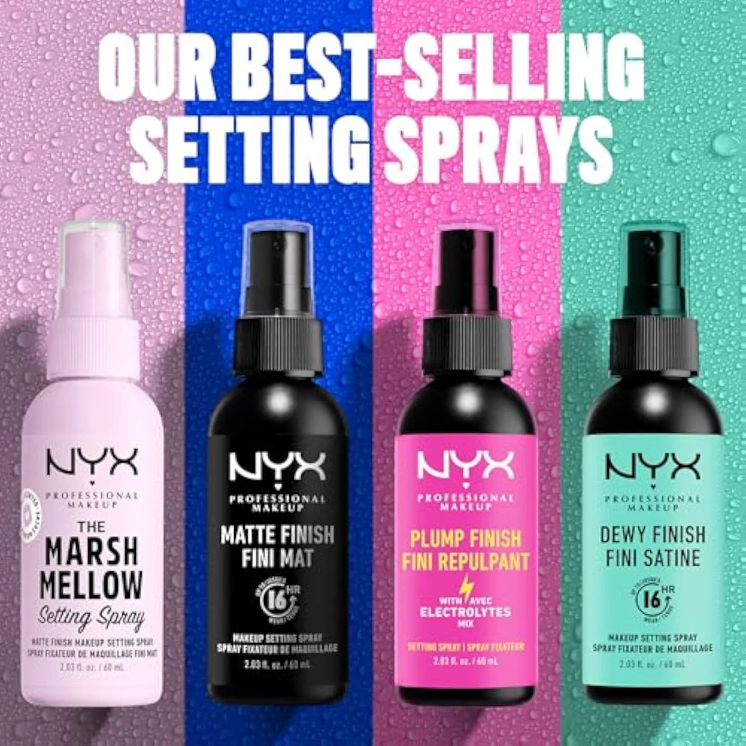 Makeup Setting Spray - Matte Finish, Long-Lasting Face Mist for up to 16HR Wear, Vegan Formula
