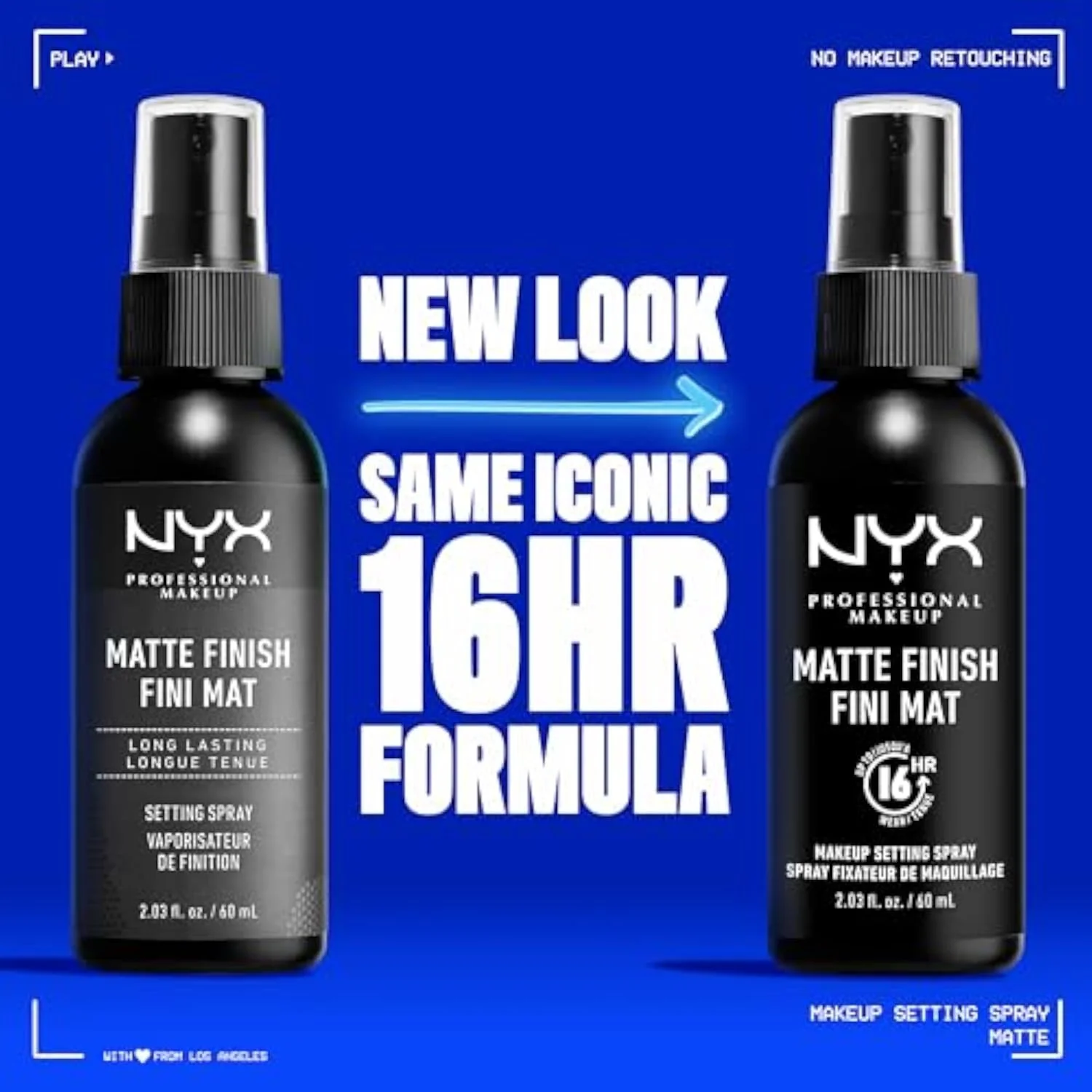 Makeup Setting Spray - Matte Finish, Long-Lasting Face Mist for up to 16HR Wear, Vegan Formula