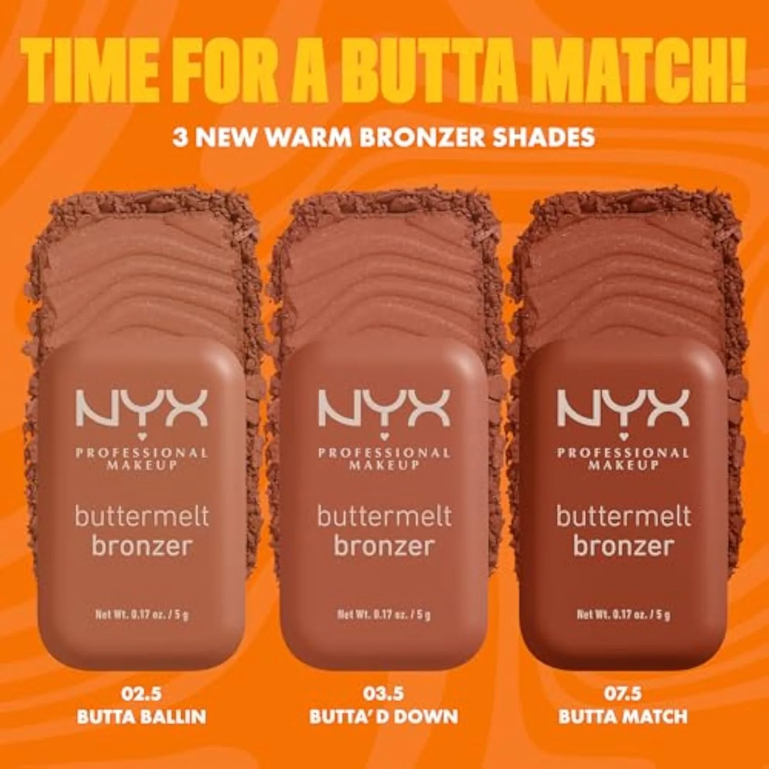 Matte Buttermelt Bronzer, Longwear Face Makeup with Up to 12 Hours of Wear, Vegan Formula - All Butta'D Up (Light Medium Neutral)