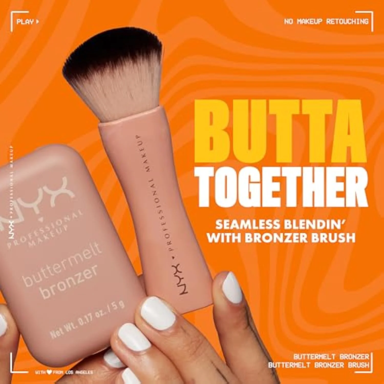 Matte Buttermelt Bronzer, Longwear Face Makeup with Up to 12 Hours of Wear, Vegan Formula - All Butta'D Up (Light Medium Neutral)