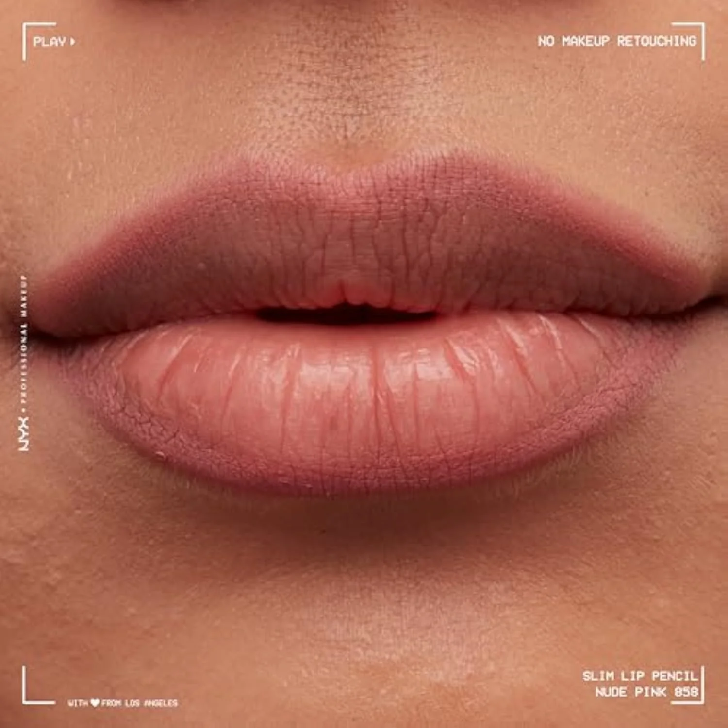 Slim Lip Pencil, Long-Lasting Creamy Lip Liner - Nude Pink