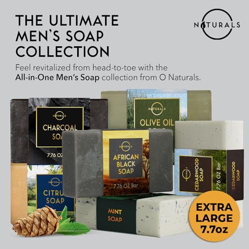 Citrus Men's Soap Bar - Exfoliating, All Natural, Unisex, 7.76 oz
