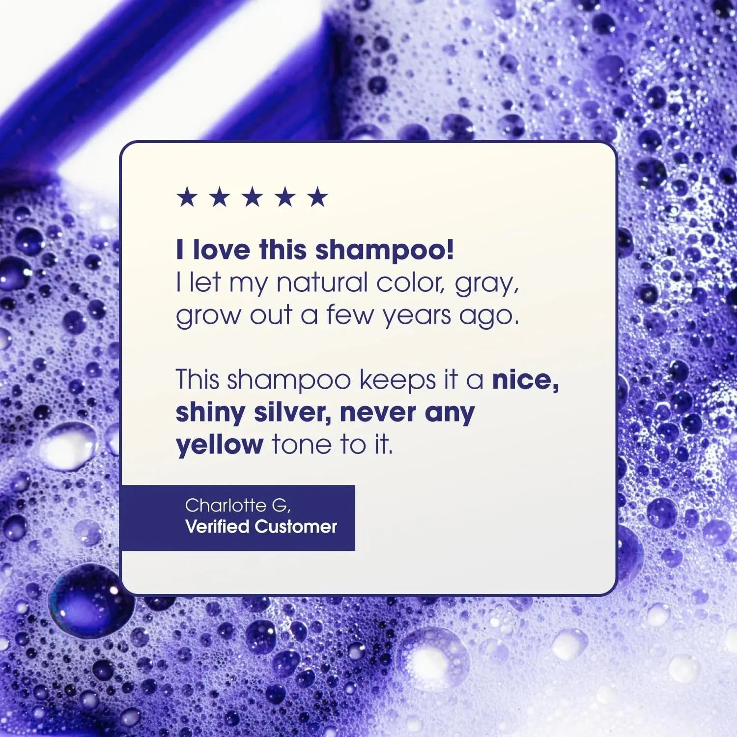 Shiny Silver Purple Shampoo