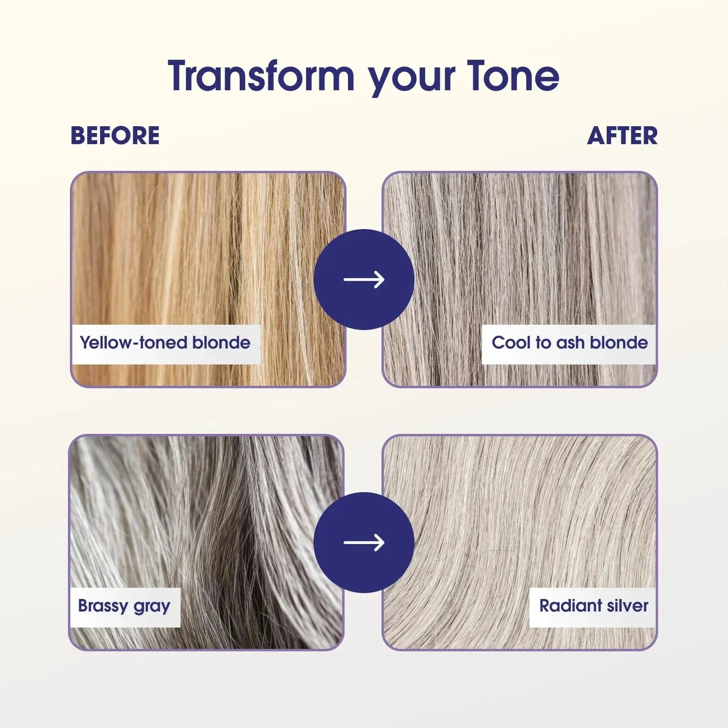 Shiny Silver Purple Shampoo