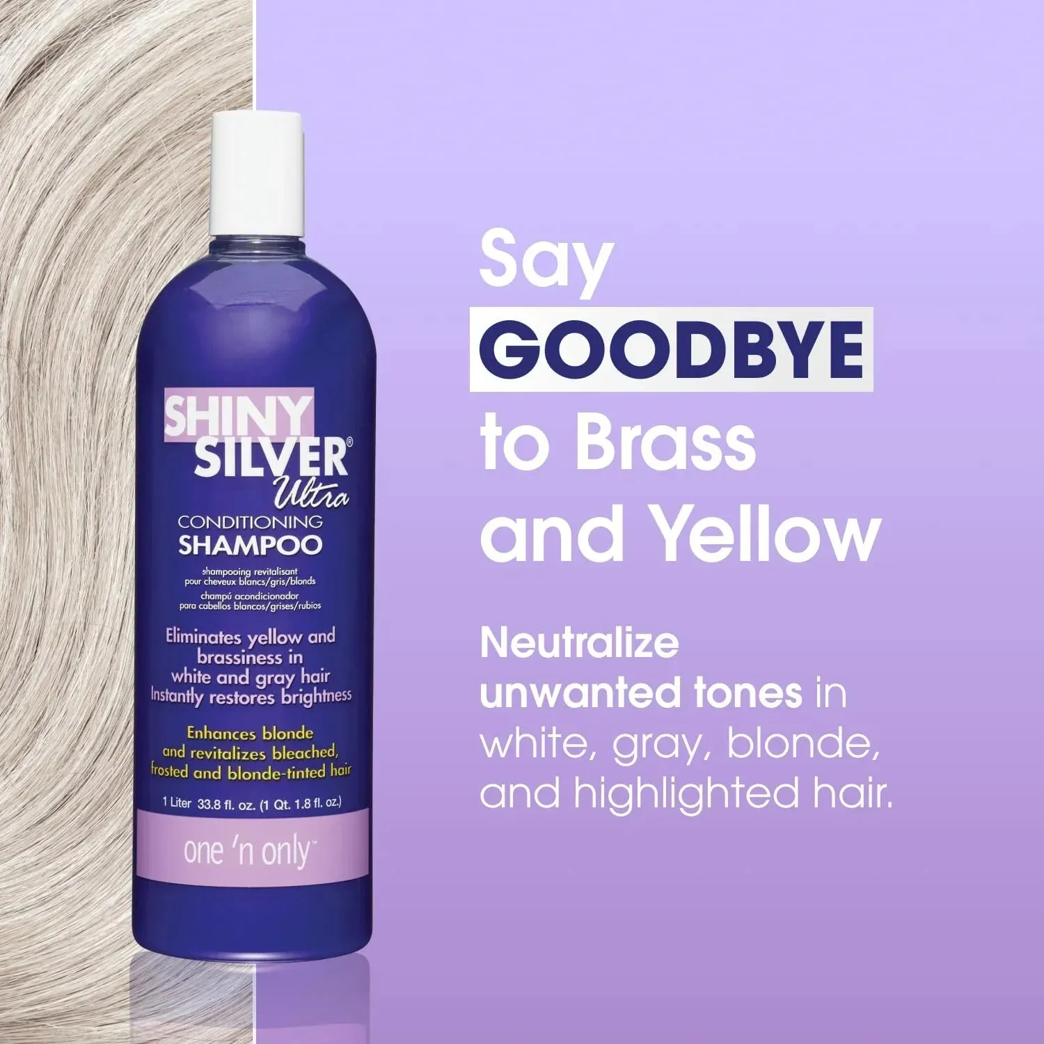 Shiny Silver Purple Shampoo