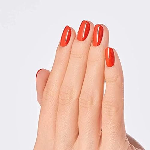 Opaque Dark Orange Nail Polish