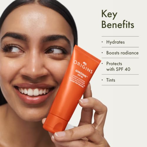 GinZing Energy-Boosting Tinted Moisturizer with SPF 40 | Hydrates & Perfects | Skin Tint w