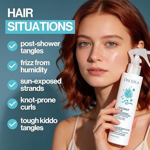 Coconut Milk Hair Detangler Spray – Leave-In Conditioning Elixir for Tangle-Free Hair – In