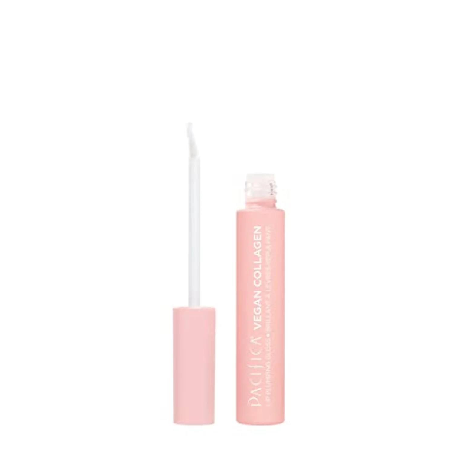 Vegan Collagen Lip Plumping Gloss – Hydrating Lip Plumper with Peptides, Coconut & Vitamin E, High Shine Non-Sticky, Clean Vegan, 0.22 fl oz