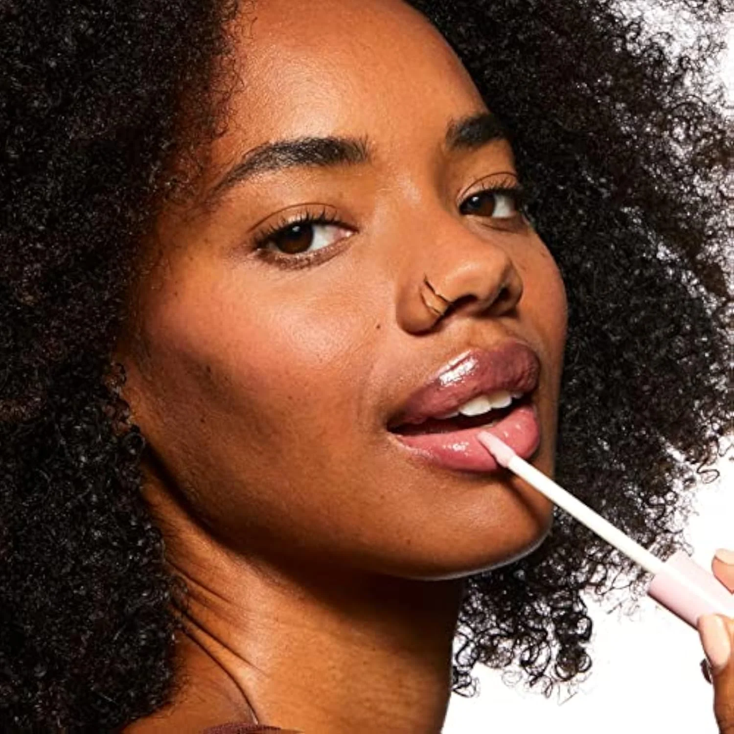 Vegan Collagen Lip Plumping Gloss – Hydrating Lip Plumper with Peptides, Coconut & Vitamin E, High Shine Non-Sticky, Clean Vegan, 0.22 fl oz