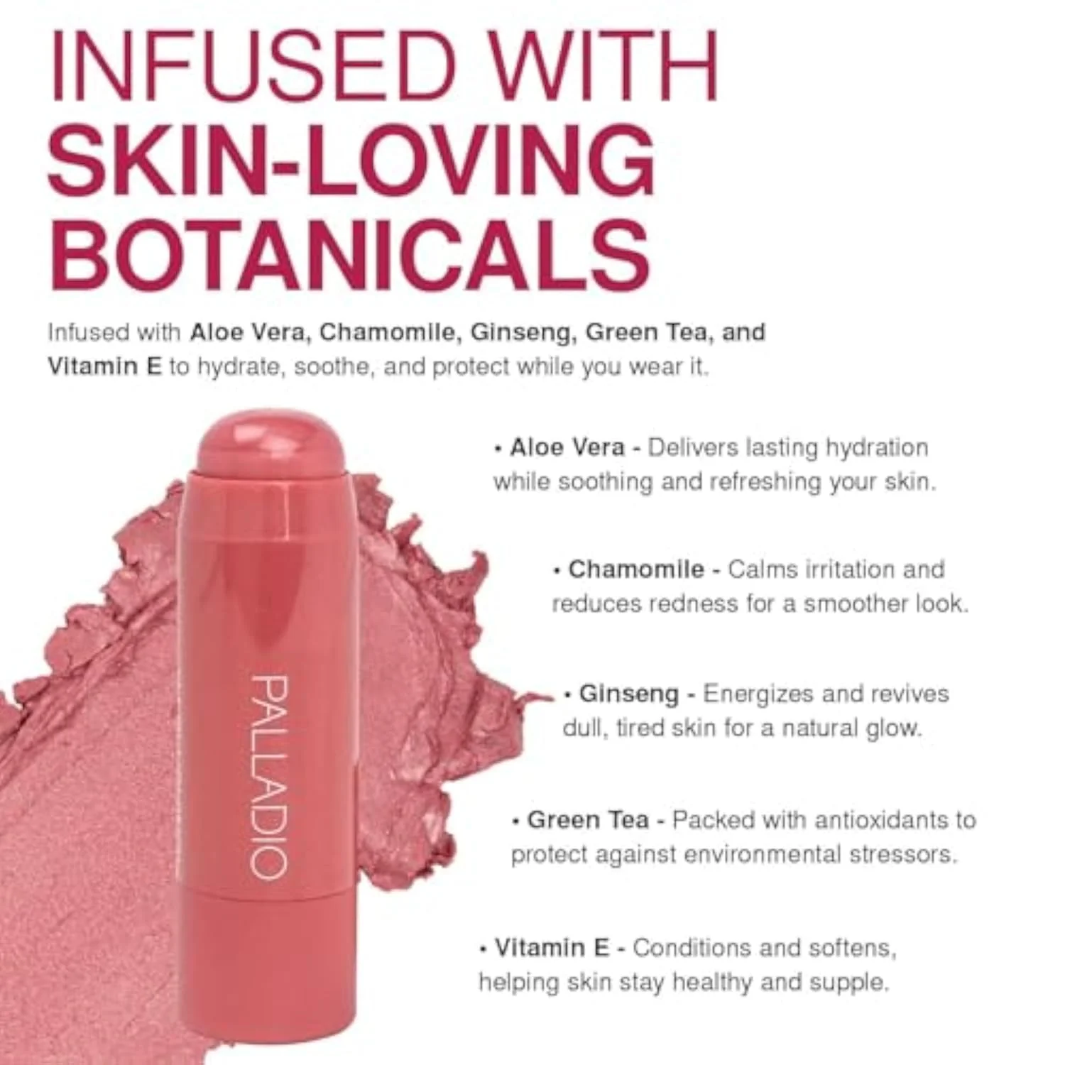 I'm Blushing 2-in-1 Cheek and Lip Tint, Buildable Lightweight Cream Blush, Sheer Multi Stick Hydrating formula, All day wear, Easy Application, Shimmery, Blends Perfectly