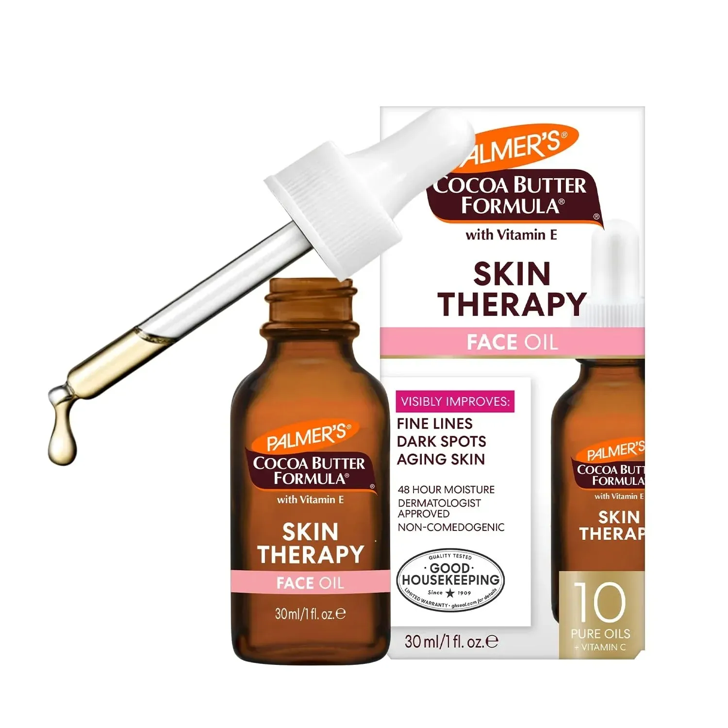 Cocoa Butter Formula Moisturizing Skin Therapy Oil for Face