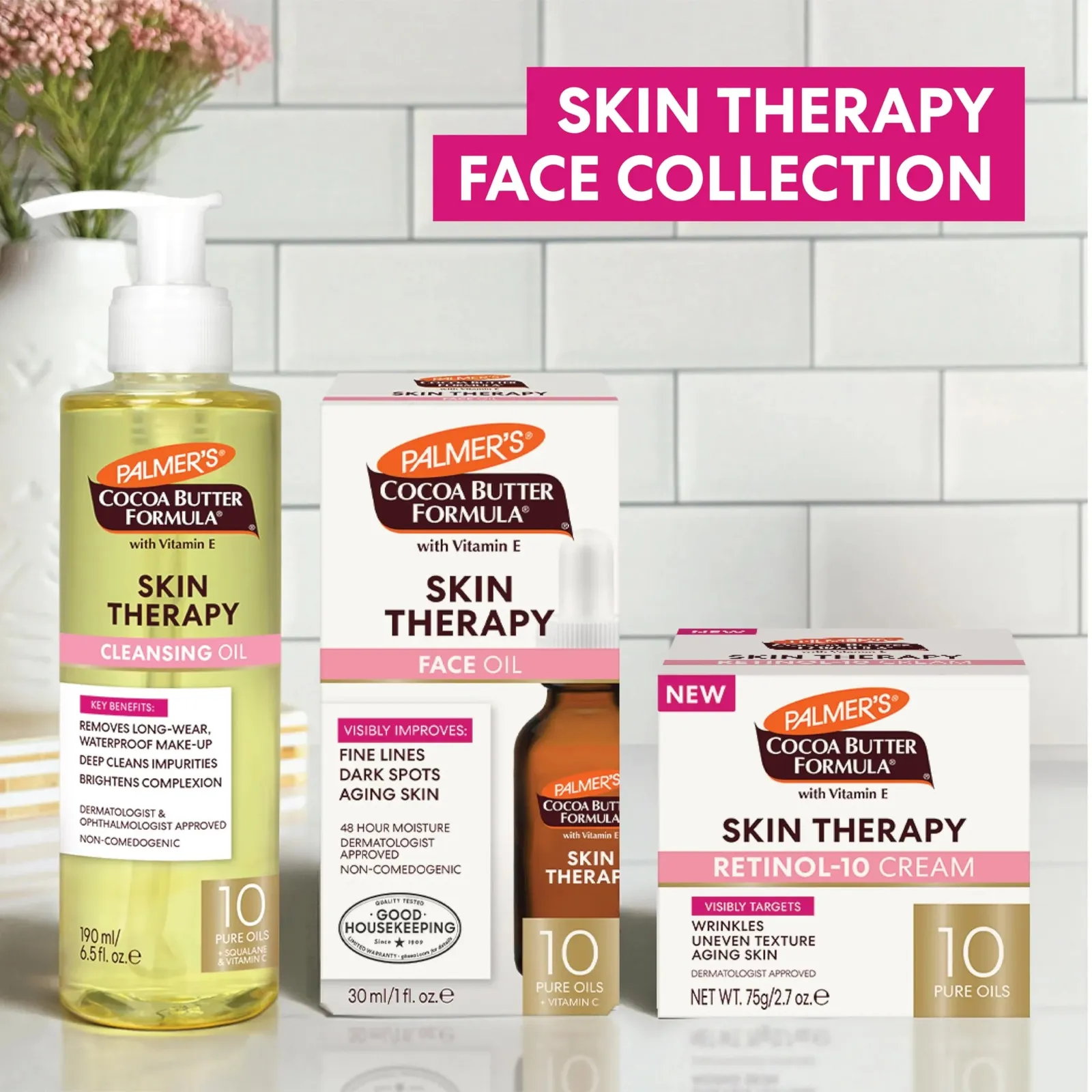 Cocoa Butter Formula Moisturizing Skin Therapy Oil for Face