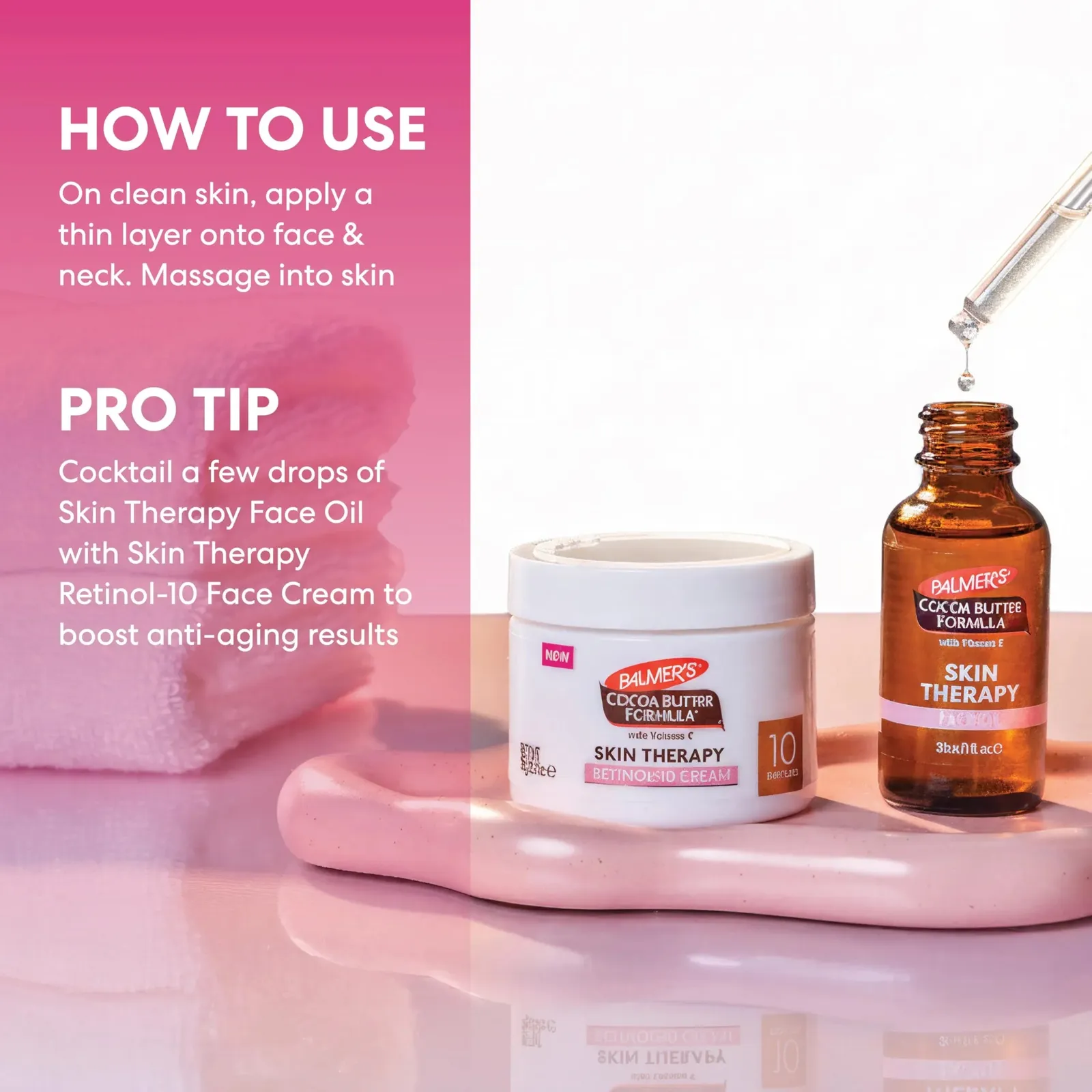 Cocoa Butter Formula Moisturizing Skin Therapy Oil for Face