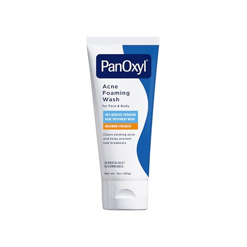 Acne Foaming Wash, 10% Benzoyl Peroxide, For Face & Body