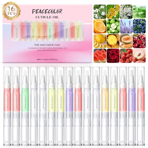 16Pcs Cuticle Oil Pen for Nail Care