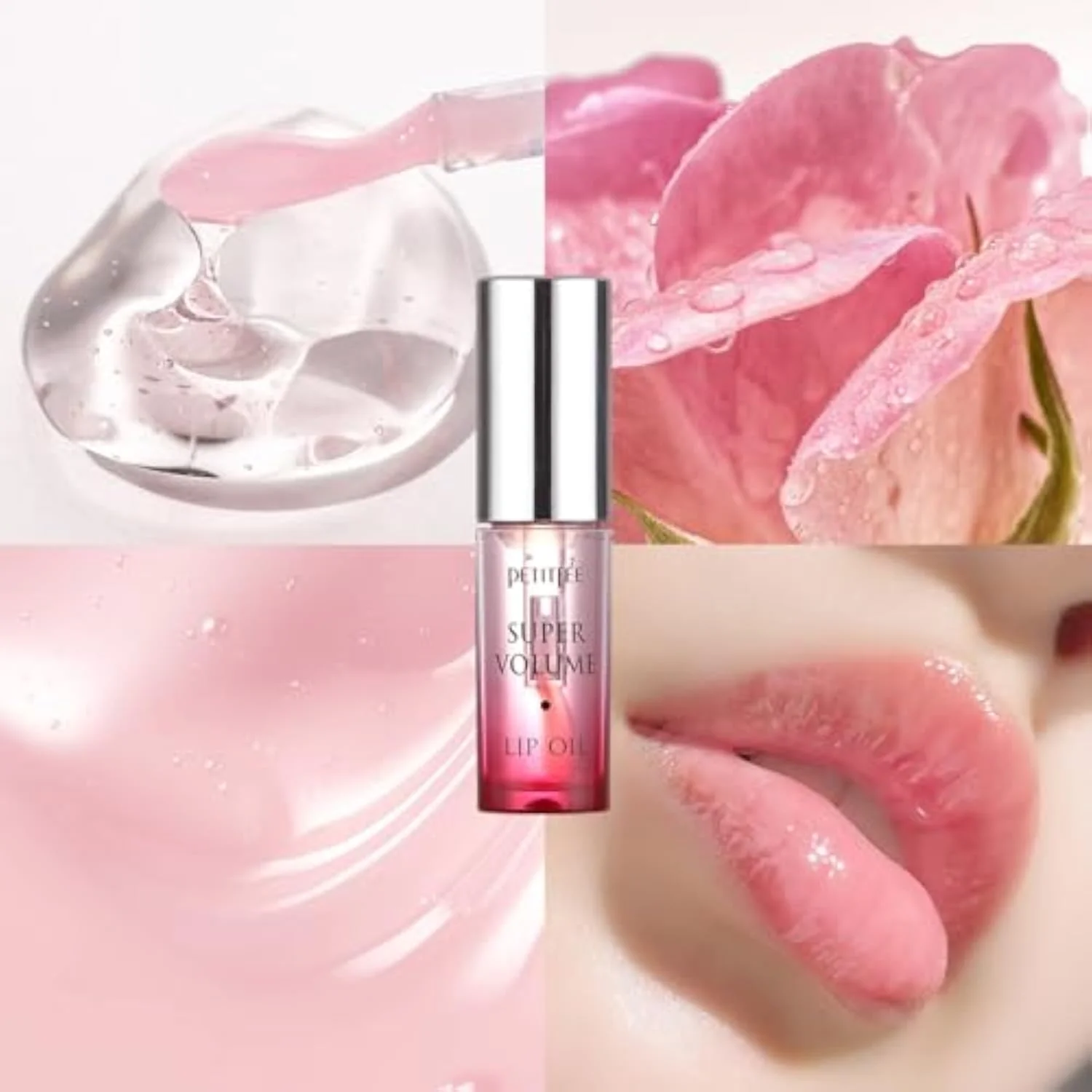 Lip Oil Super Volume 0.10 Oz | Plumping, Moisturizing, Glass Lips, Plump Lip Oil with Herbal Ingredients, Revitalizing, Volumizing, Nourishing Lips, Non-sticky, Non-artifi
