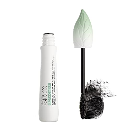 Organic Wear Lash-Boosting All Natural Mascara, Lifts, Lengthens, For Sensitive Eyes, Dermatologist Tested - Natural Origin Black