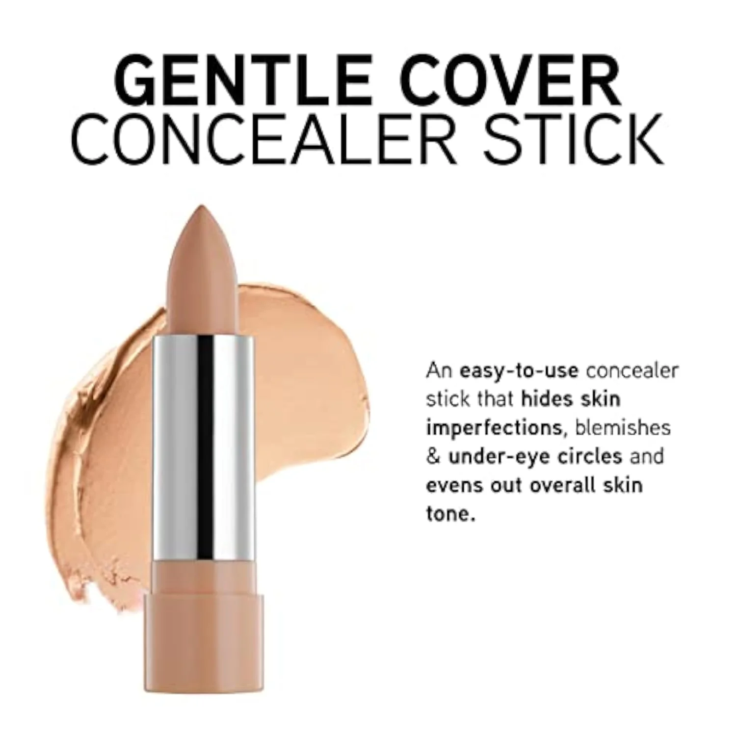 Gentle Cover Concealer Stick, Yellow For Blemishes, Under-Eye Circles & Skin Imperfections