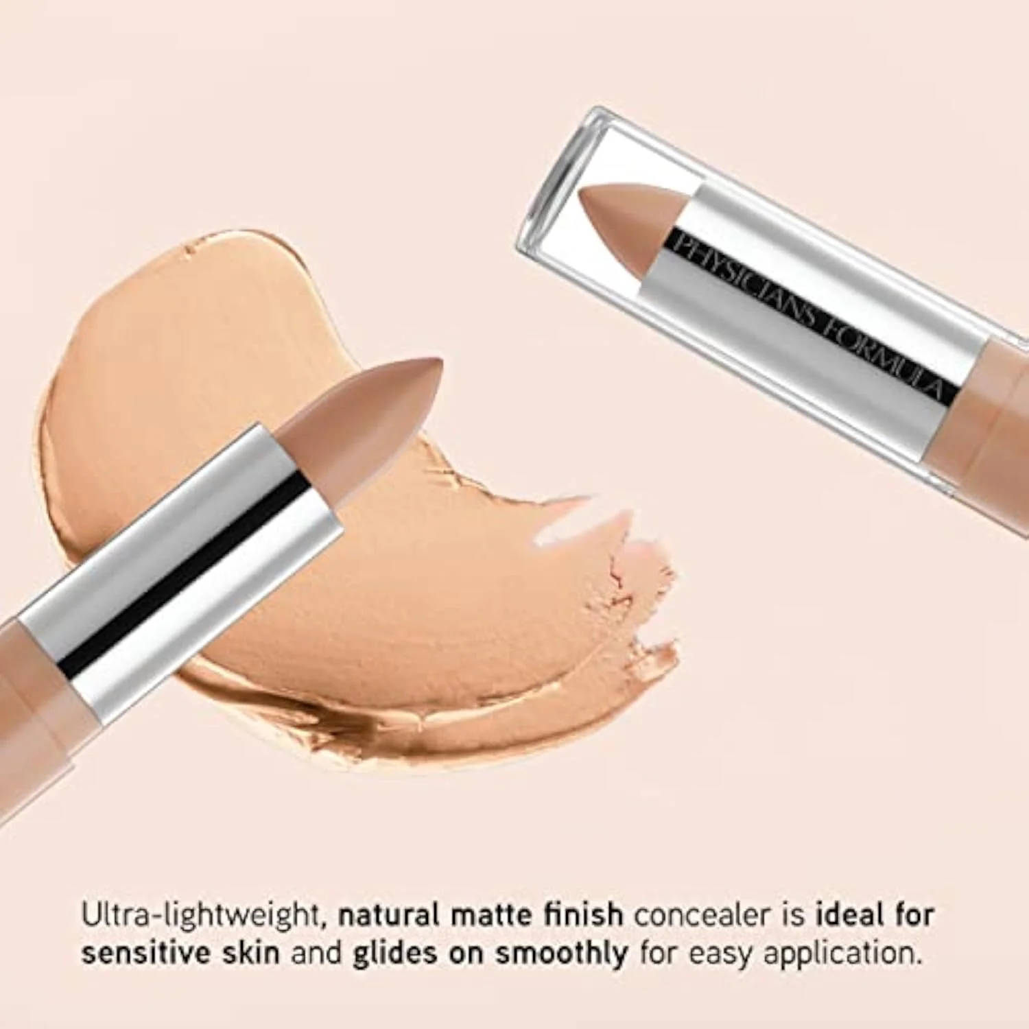 Gentle Full Coverage Concealer, Light Cover Concealer Stick, Eyes, Face, Dermatologist Tested (Packaging May Vary)