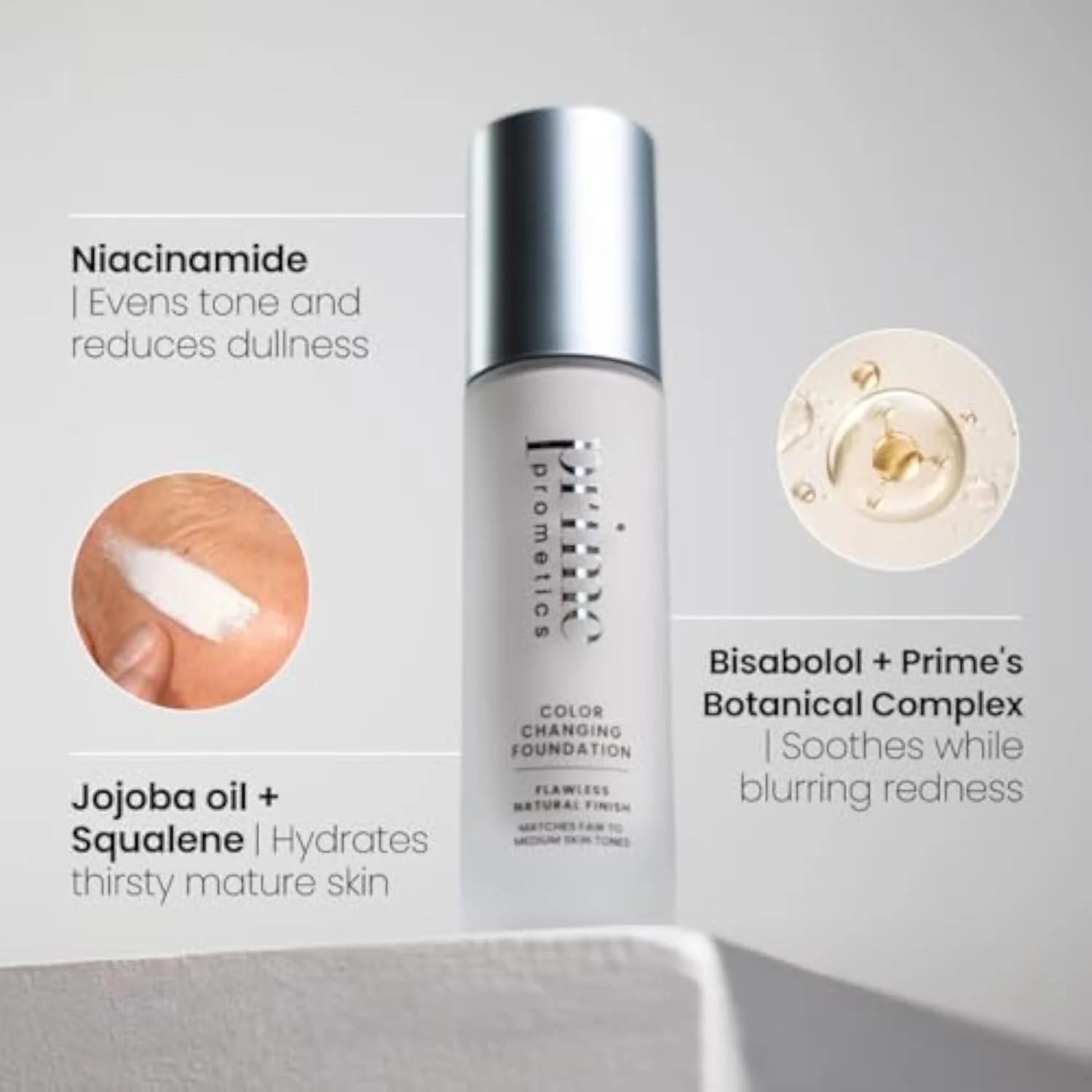 Prime Prometics Color Changing Foundation for Mature Women