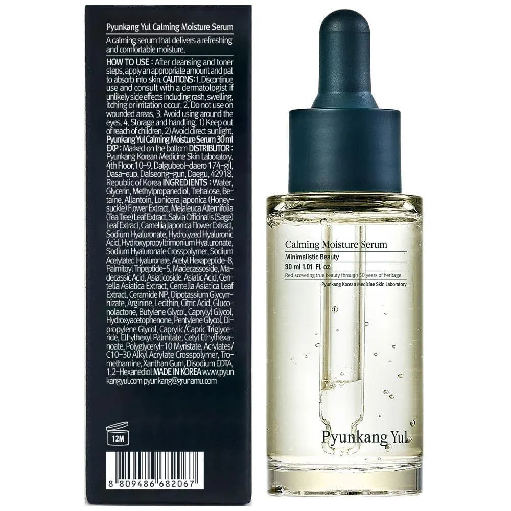Calming Moisture Serum with Centella Asiatica, Tea Tree, Hyaluronic Acid, Ceramide