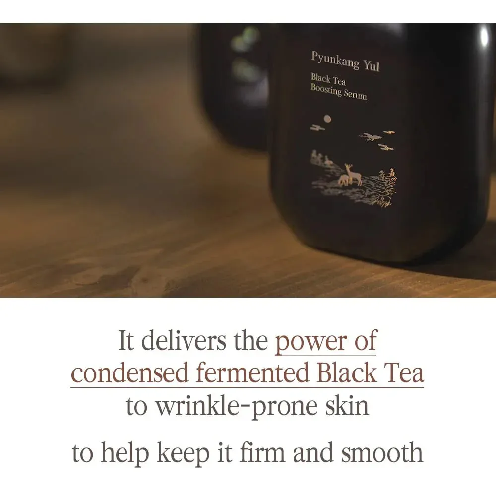 PKY Black Tea Boosting Serum for Anti-Aging (1.52 Fl. Oz, 45ml)