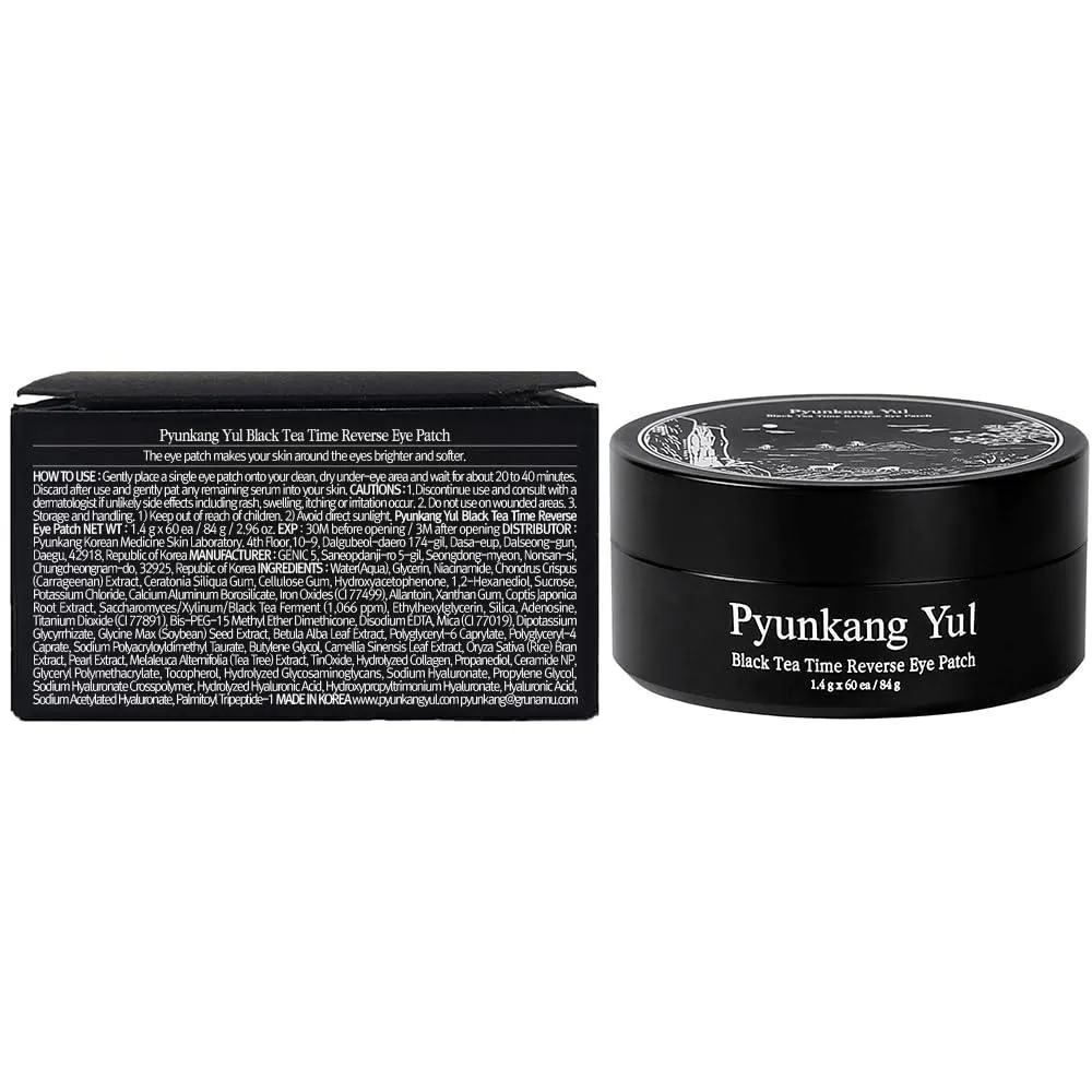 PKY Black Tea Time Reverse Eye Patch for Anti-Aging with Kombucha