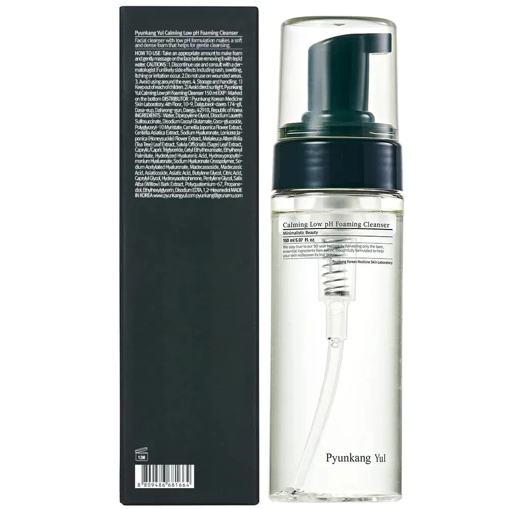 PKY Calming Low pH Foaming Cleanser Tea Tree, Centella Asiatica, Hyaluronic Acid