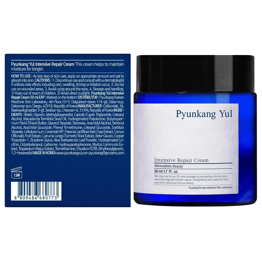 PKY Intensive Repair Cream - Ceramide Moisturizer with Shea Butter & Macadamia Oil