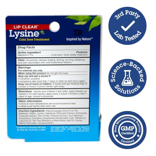 Health Lip Clear Lysine Cold Sore Treatment