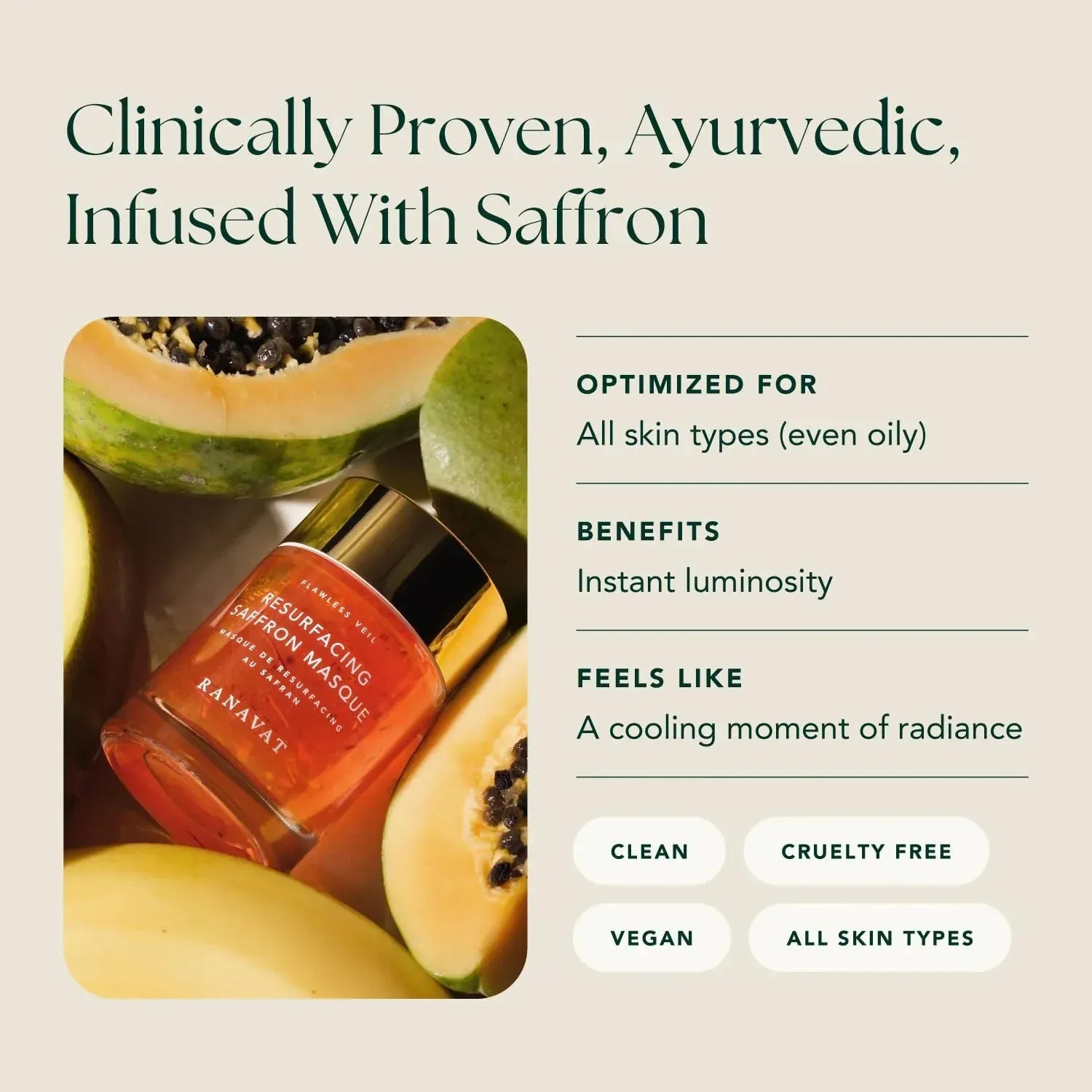 Resurfacing Saffron AHA Face Exfoliator