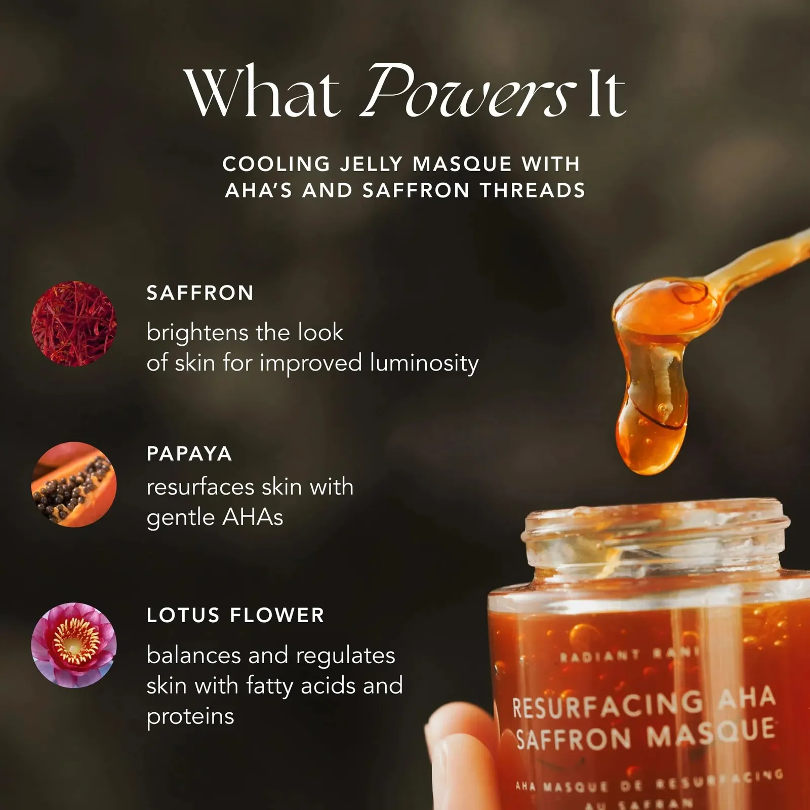 Resurfacing Saffron AHA Face Exfoliator
