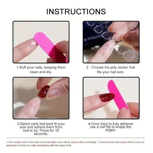 Summer Press on Nails Medium Oval Fake Nails Beach Glue on Nail with Designs Star | Polka 