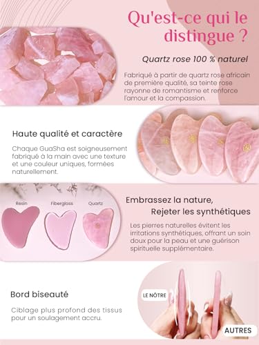 Rose Quartz Face Guasha Tool