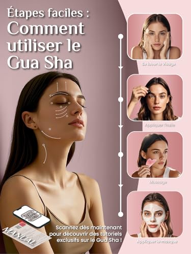 Rose Quartz Face Guasha Tool