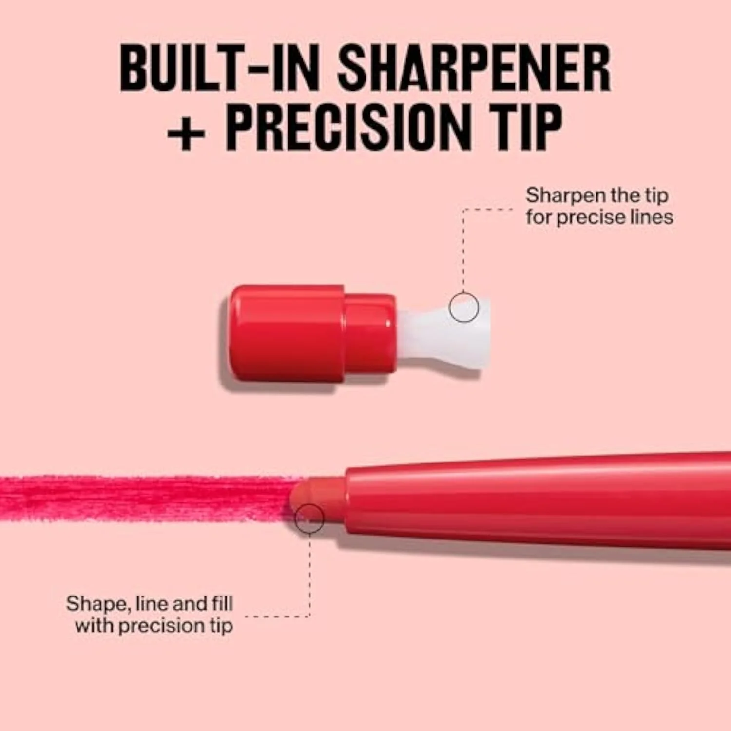 Revlon ColorStay Longwear Lip Liner, 655 Rose, 0.01 oz