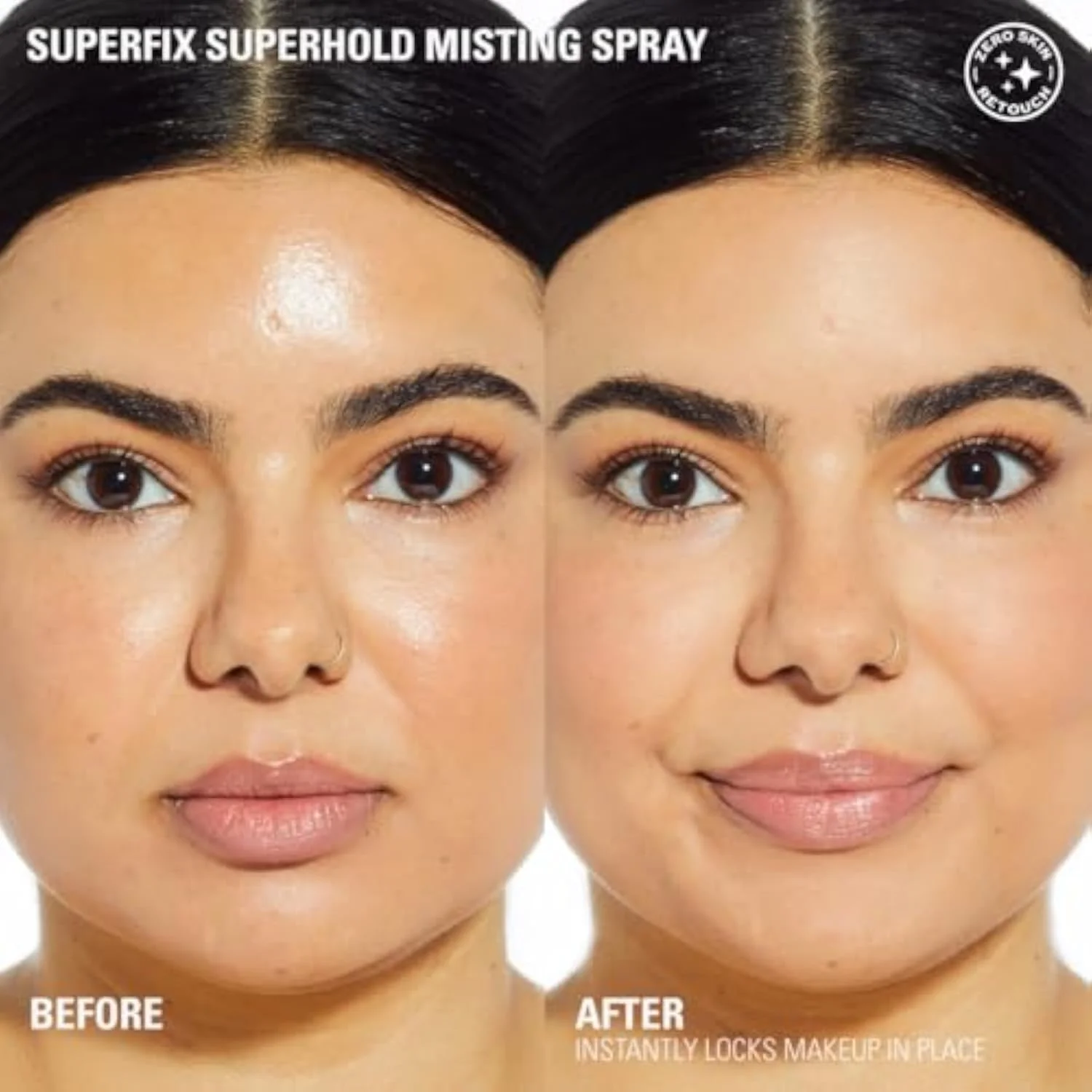Superfix Misting Makeup Setting Spray, Ultra Matte & Shine-Free Finish, Long-Lasting Wear, Infused with Vitamin E, 5 fl oz
