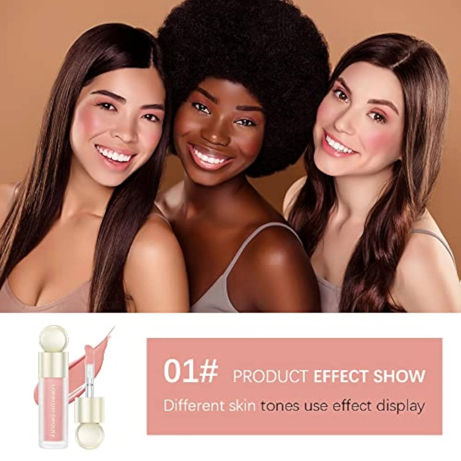 Liquid Blush Stick, Soft Velvet Cream Blush, Pink & Red Blush Skin Tint, Natural-Looking Matte Finish, Waterproof & Long Lasting Dewy Cheek Tint, Moisturizing & Lightweigh