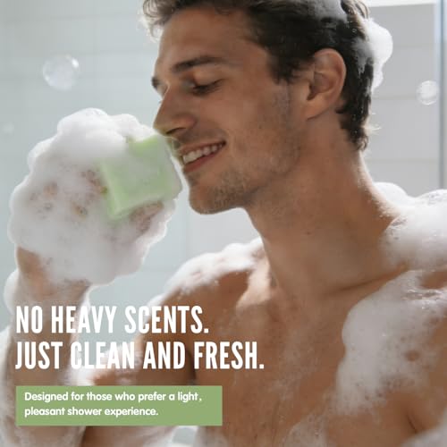 Men’s Natural Bar Soap for Men – Fresh & Clean Scent Variety Set (6-Pack, 5.3 oz Each) – Not Overpowering – Gentle Soap Bars for Face, Body & Hand – All Skin Types –