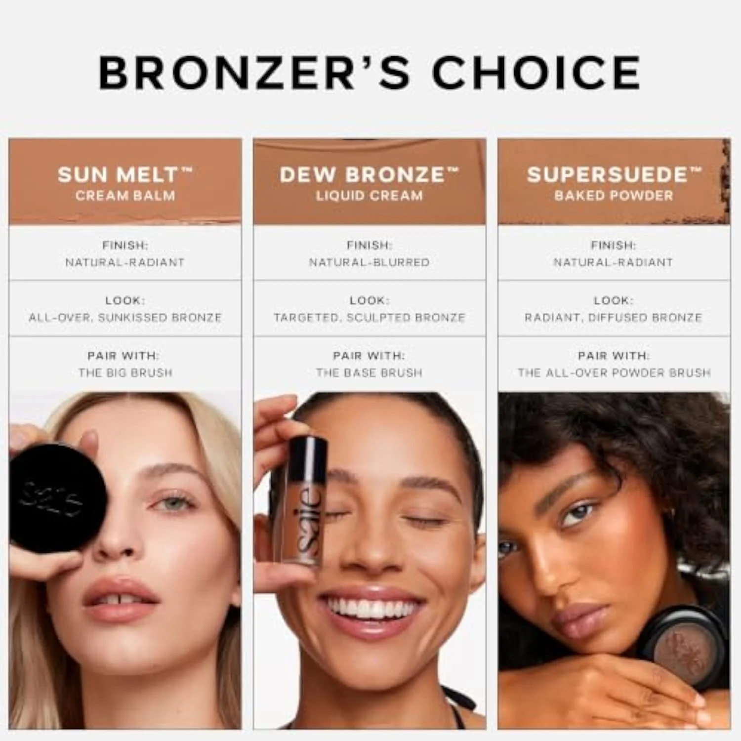 Dew Bronze Hydrating Liquid Bronzer Stick, Sand (0.4 oz)
