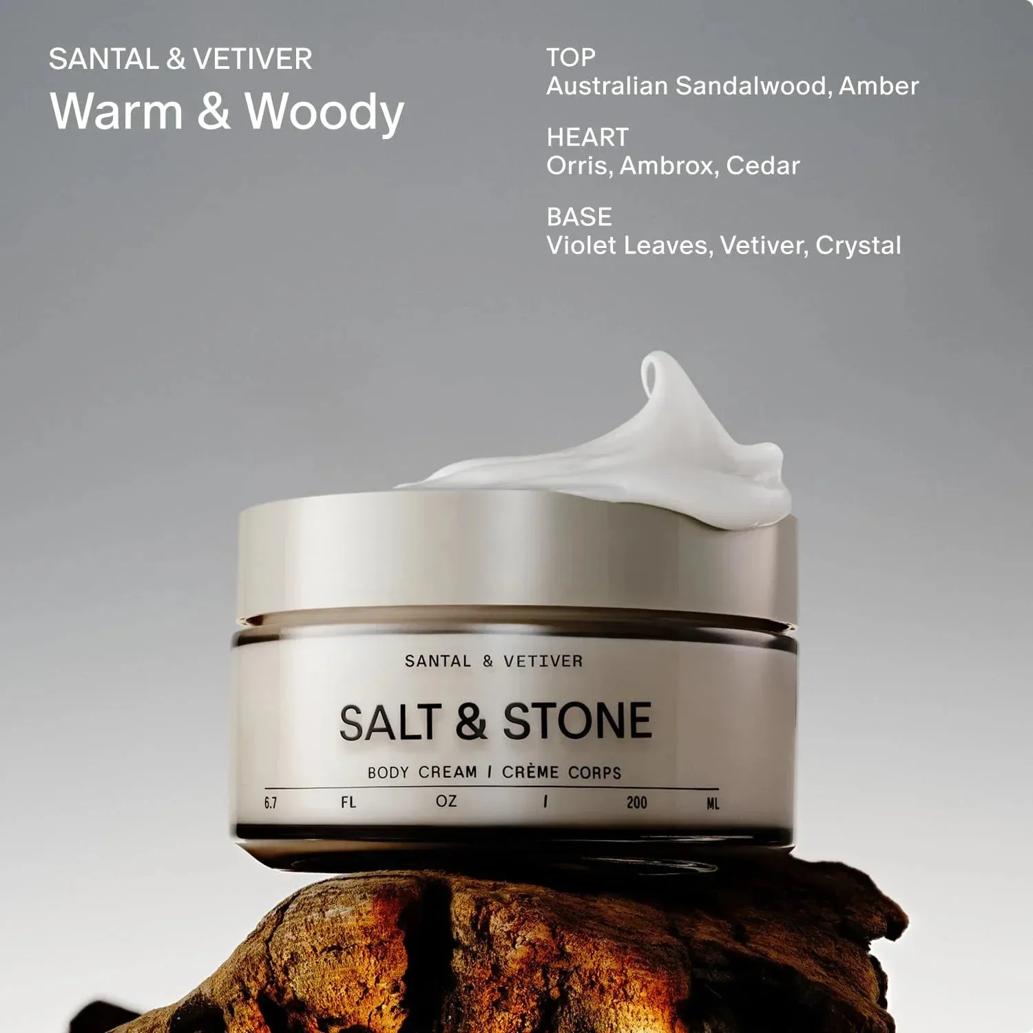 Body Cream – Saffron & Cedar with Seaweed Extracts, Spirulina & Squalane