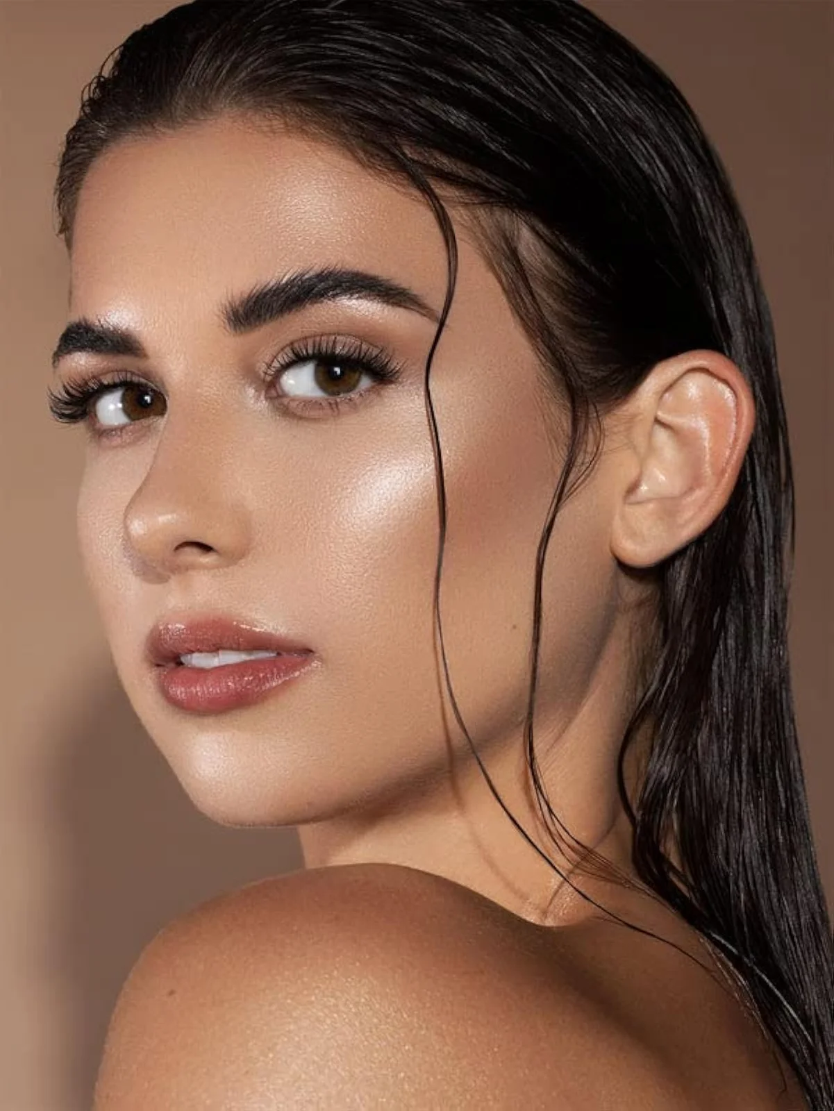 Glow Bloom Liquid Waterproof Highlighter Long Lasting Cream Highlighter with Shimmer Dewy Finish - Vanilla Frost