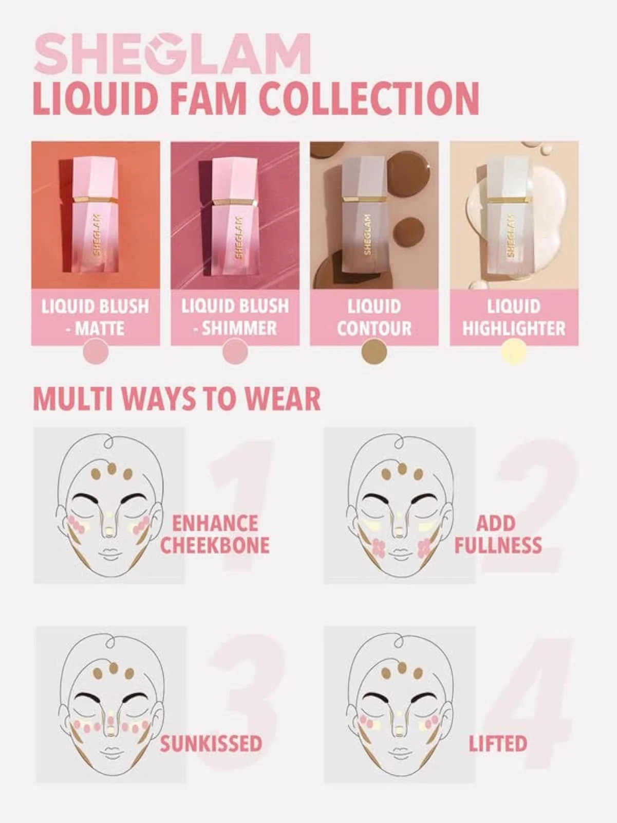 Glow Bloom Liquid Waterproof Highlighter Long Lasting Cream Highlighter with Shimmer Dewy Finish - Vanilla Frost