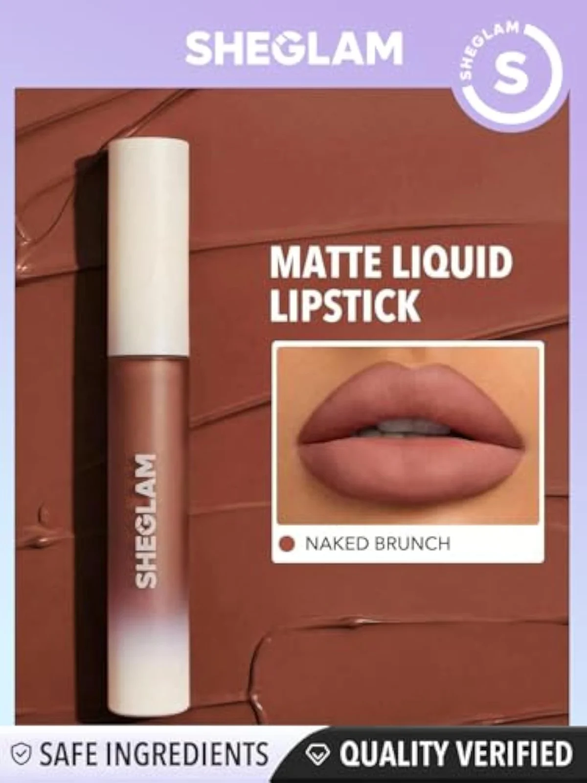 Matte Allure Liquid Lipstick Long Lasting High Pigment Lipstick Nourishing Sunflower Oil Reduce Lip Care-Naked Brunch