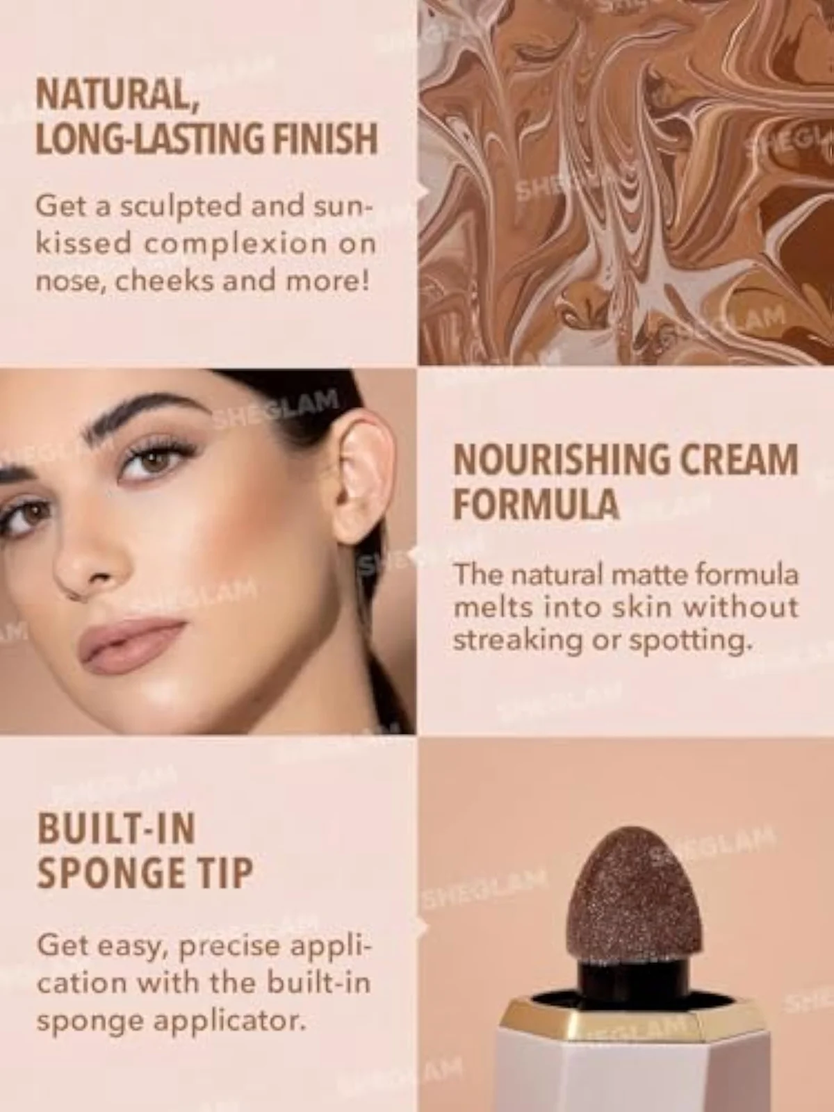 Sun Sculpt Cool Toned Liquid Contour Stick Long Lasting Cream Bronzer Makeup - 01 Soft Tan
