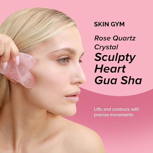 Rose Quartz Heart Gua Sha