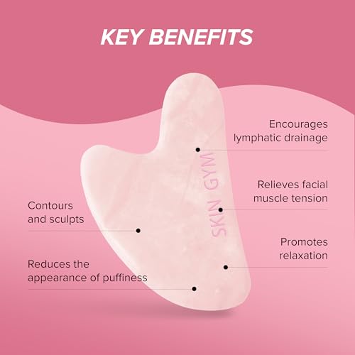 Rose Quartz Heart Gua Sha