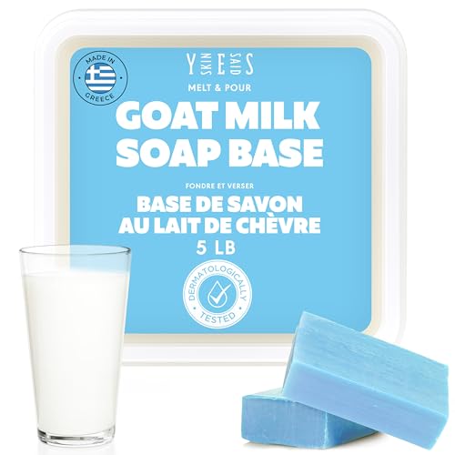 Goat Milk Soap Base 5 LB | Made in Greece | SLS/SLES Free