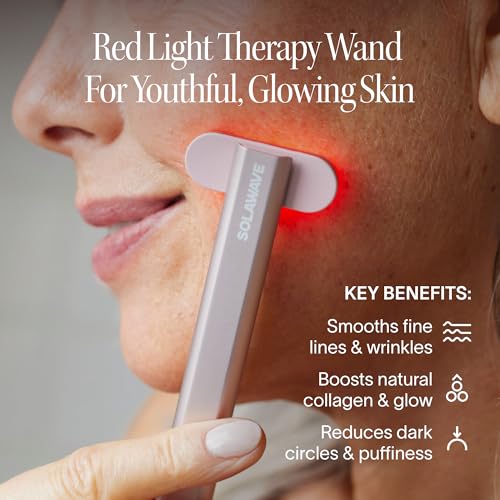 4-in-1 Red Light Therapy Wand for Face & Neck + Activating Serum